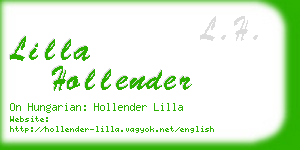 lilla hollender business card